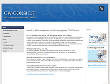 Tablet Screenshot of cw-consult.com